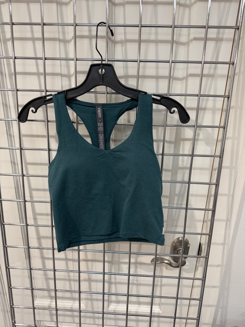 Vuori Forest Green Racerback Crop Top